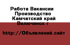 Работа Вакансии - Производство. Камчатский край,Вилючинск г.